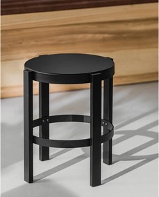 Fekete acél ülőke Doon – noo.ma