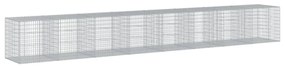 horganyzott vas gabion kosár fedéllel 800 x 100 x 100 cm