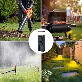 Brilagi -Kültéri lámpa 2 db SCHUKO aljzattal PILLAR 1xG9/11W/230V IP44 antracit