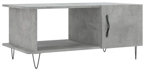 Betonszürke szerelt fa dohányzóasztal 90 x 50 x 40 cm