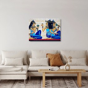 Kép - egyiptomi festmények (üvegen) (70x50 cm)