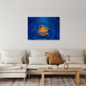 Kép - narancs a vízben (70x50 cm)