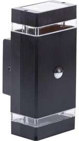 Kültéri fali lámpa érzékelővel NIZZA 2xGU10/35W/230V IP65