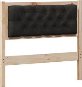 vidaXL Fejtámla Egyéb Barna és fekete 90 cm Tömör fenyőfa