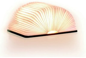 Natúr színű LED asztali lámpa textil búrával (magasság 2,5 cm) Booklight – Gingko
