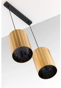 Jupiter 2091 - CORTINA kábeles függeszték 2xE27/15W/230V arany/fekete