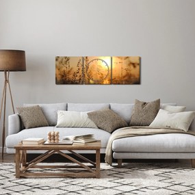 Napkelte képe (órával) (90x30 cm)