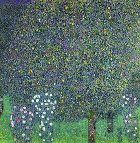 Gustav Klimt - Festmény reprodukció Roses under the Trees, c.1905, (40 x 40 cm)