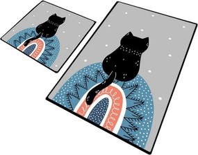 Fürdőszobai kilépő szett 2 db-os 60x100 cm Waiten – Foutastic