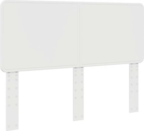 vidaXL Fejtámla Fényes Fehér 140 cm Faanyag