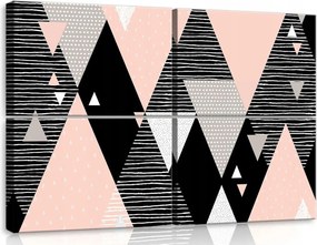 Vászonkép 120x80 Geometria háromszögek vonalak minta absztrakt minimalizmus grafika