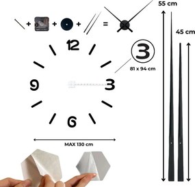 Nagy tükrös falióra | 3D barkácsolás