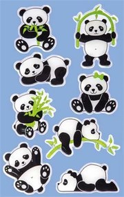 Matrica, műanyag, 1 ív, 76x120 mm, AVERY ZWECKFORM, Z-Design No.57297, panda (AY57297)
