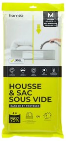 Vákuumos műanyag ágy alatti tárolódoboz 60x45x15 cm – Homéa