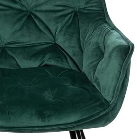 Zöld Bársony Étkezőszék. DCH-421 GRN4