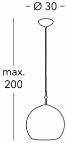 Kolarz 0392.31M.3.Ki.Au - Csillár zsinóron LUNA 1xE27/60W/230V 24K arany