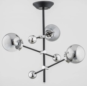 ALFA 26093 SINER Glamour CsillĂĄr KrĂłm, Fekete, FĂŒstös E14 IP20