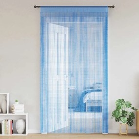 2 db világoskék zsinórfüggöny 100 x 250 cm