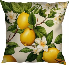 Dekorációs Párnahuzat 40x40 Jancsi A Hálószoba Nappalijába Citrom