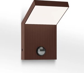 Brilagi RIANO LED kültéri fali lámpa érzékelővel, 8W, 230V, barna, IP65