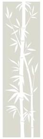 Bamboo vízálló zuhanyajtó matrica, 195 x 55 cm - Ambiance