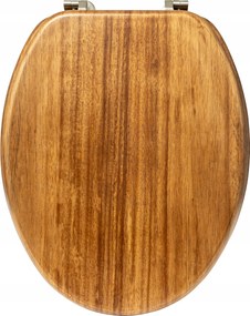 WC-ülőke Acacia barna akácfa barna dekoratív stílusos