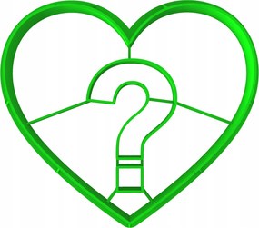 Forma Lyukasztó Sütemény- és Mézeskalácsvágó Valentin Napra Szív 8cm