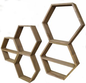 Fali polc, 40 cm – Hex003