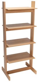 Natúr színű polcos állvány tölgyfa dekorral 59x142 cm Forma – Hübsch