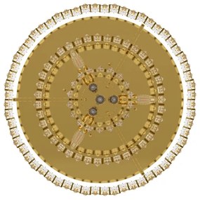 Eglo 39611 - Mennyezeti lámpa CALMEILLES 10xE14/25W/230V á. 63 cm