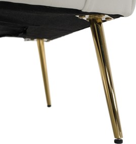 Relaxfotel, bézs Velvet szövet, BARET