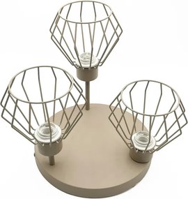 Felületre szerelt csillár AUDREY 3xE27/60W/230V bézs