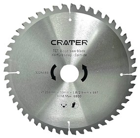 KÖRFŰRÉSZLAP 216*30 / 48FOG CARBIDE CRATER