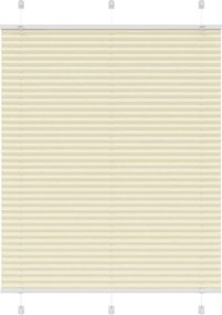 vidaXL pliszírozott redőny krém 105x100 cm szövetszélesség 104,4 cm