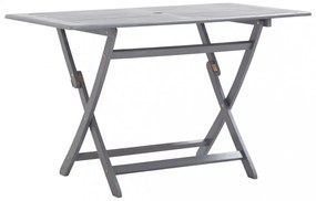 tömör akácfa összecsukható kerti asztal 120 x 70 x 75 cm