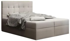 Franciaágy  Boxspring 140 cm Duel 2 (bézs) (matraccal és tárolóhellyel). 1046444