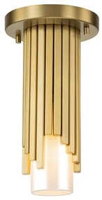 Elstead MARVELE-MP-AB-OPAL - MARVELE rúdról függő csillár 1xE14/40W/230V aranyszínű