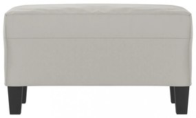 világosszürke mikroszálas szövet pad 70 x 35 x 41 cm