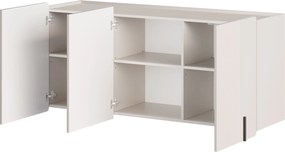 Malmi függesztett komód 150 cm háromajtós - kasmír / fekete