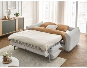 Világosszürke kinyitható kanapé 234 cm Ernest – Bobochic Paris