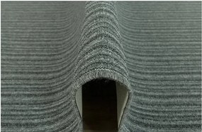 350x400 cm Tartós Szürke Vienna Csíkos Hurkos Szőnyeg A Nappaliba