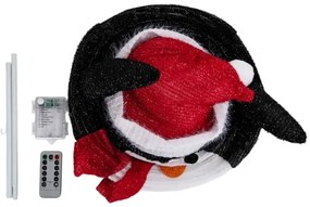 Aigostar - LED karácsonyi kültéri dekoráció 50xLED/3xAA 0,7m IP44 pingvin