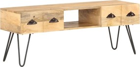 vidaXL tömör mangófa TV-szekrény 120 x 35 x 45 cm