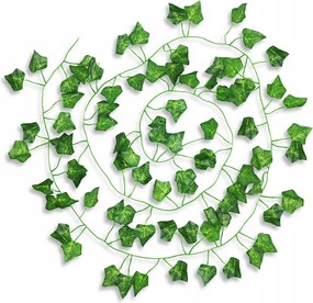 Mesterséges Borostyán x 48PCS 2.1m Falra Erkély Girland Mesterséges Levelek