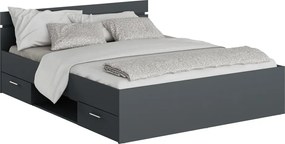 Ágykeret, 160x200, grafit, MICHIGAN NEW