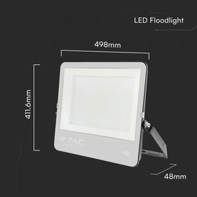 LED reflektor LED/300W/230V 4000K IP65 fekete