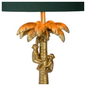 Lucide 10505/81/02 - Asztali lámpa COCONUT 1xE27/60W/230V arany/zöld