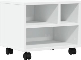 vidaXL fehér nyomtatóállvány kerekekkel 41 x 32 x 34,5 cm