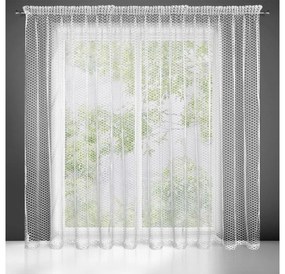 Aiden hálós fényáteresztő függöny Fehér 300x270 cm