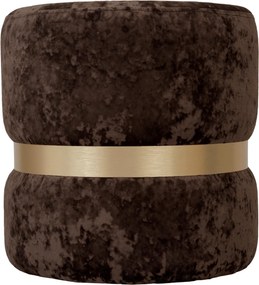 Ring puff - arany gyűrű - E60 - barna bársony R